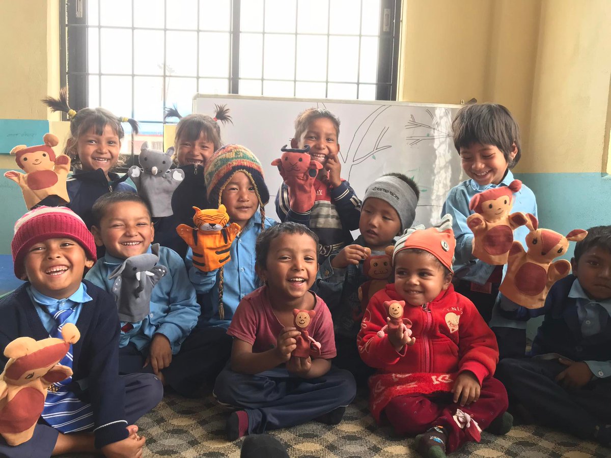 Glove puppet joy! 🇳🇵
Read the latest blog post on the five Early Years  schools in #Nepal that received class sets of glove puppets from glove charity The Worshipful Company of Glovers of London as part of the #30For30 campaign:  bit.ly/40J1PEc