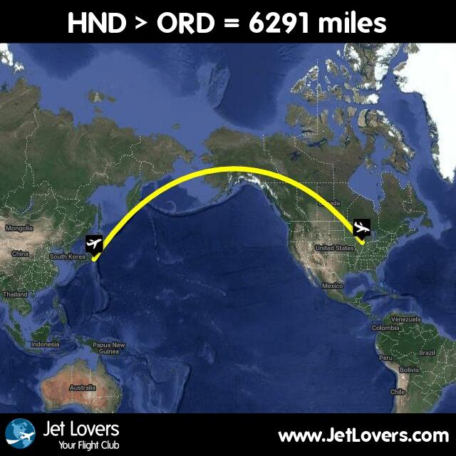 jkusner's tweet photo. My flight #377 on #JetLovers: HND > ORD - another 6291 miles in the air! https://t.co/7i6C6StCux https://t.co/jETMRkca7Q