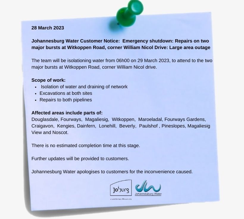 Johannesburg Water tweet media