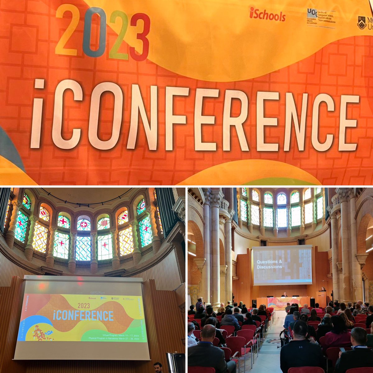 UABcampus's tweet photo. Warm welcome to al @iconf participants to #CasaConvalescència &amp; #UABCampus. Thanks @UOCuniversitat  &amp; @UOCeimt to choose our #singularvenue. Happy to host you… Wishing you a fruitful meeting. #conference #heritage #singularvenue https://t.co/TOfGORZSC2