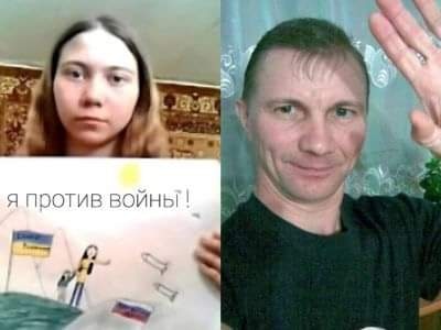 А.Москалева приговорили к двум годам тюрьмы за антивоенные посты. 
Дочь, Маша, нарисовавшая антивоенный рисунок, до сих пор находится в приюте. 
Алексей сбежал, надеюсь, что ему удастся вызволить дочь. Подобные случаи уже не редкость. Россия скатилась в государство-лагерь/тюрьму.