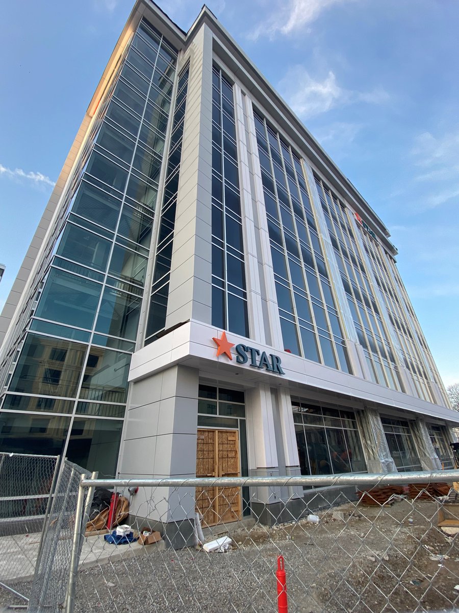 STARFinancial's tweet photo. Getting closer! The STAR logo just went up on the new headquarters on Main Street and we are extremely excited! Be on the lookout for more posts soon as we get closer to the Grand Opening later this year.
#BankOnSTAR #IndianaBornForIndianaBanking #ThinkOutsideTheBank #STARonMain https://t.co/TOop6HGucK