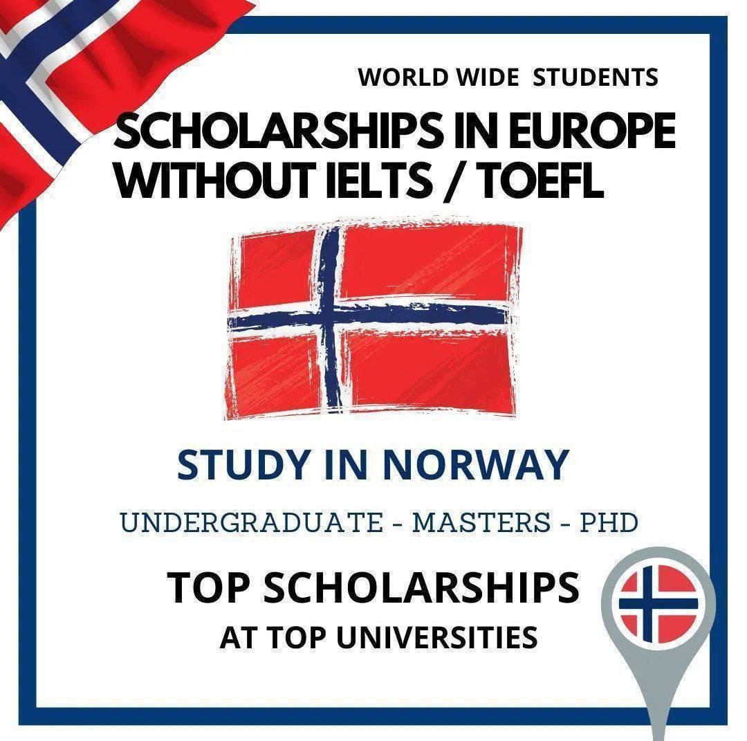 Norway, Europe Scholarships without IELTS / TOEFL for in Top Norway Universities. 

👉Link: scholarships365.info/scholarships-i…

Programs: Undergraduate, Masters &amp; PhD

Offers: Multiple Scholarships at Top Universities

#Scholarships365 #europe #norway #ielts #education #studyAbroad #study