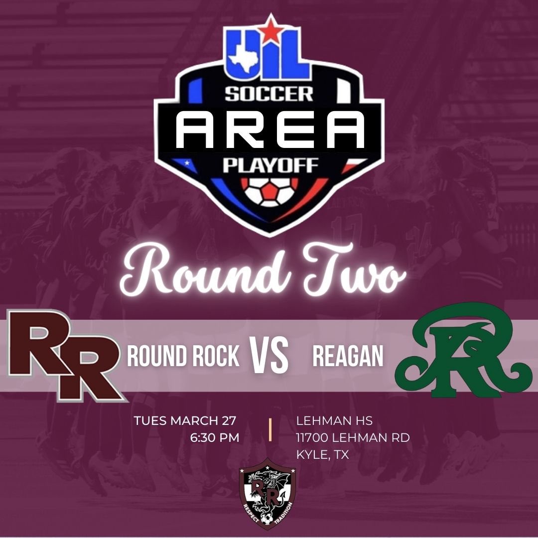 ***Round 2 Match Day***

Tonight’s the night! Lady Dragons take on Reagan Rattlers! 

R-O-C-K!!!
 
<a href="/DragonNationRR/">Dragon Nation</a> 
<a href="/RRHSdragonsden/">Dragon's Den</a> 
@LethalSoccer 
<a href="/FlxAtx/">FLX ATX</a> 
<a href="/TheSoccerWire/">SoccerWire</a> 
<a href="/TopDrawerSoccer/">TopDrawerSoccer</a> 
#DragonNation #LadyDragons #ro_ck