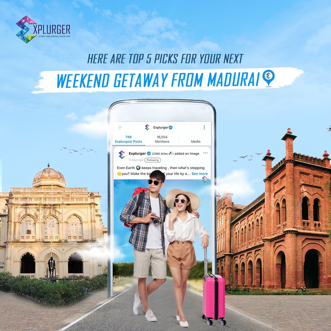 explurger's tweet photo. If you want to make your weekend fun & 🤩happening, then pack your bags 😎to explore some of the finest weekend 😇getaways near Madurai!
@JitinBhatia
@SonuSood
#TravelWithExplurger
#ExplurgerApp #Travel #madurai https://t.co/ttmxvLCdFo