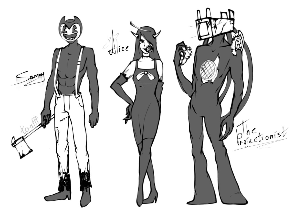 _terafff's tweet photo. They>>
#BATIM #BATDR #Bendy_and_the_ink_machine #Aliceangel #Sammylawrence #Theprojectionist https://t.co/RYrJxKUb4C