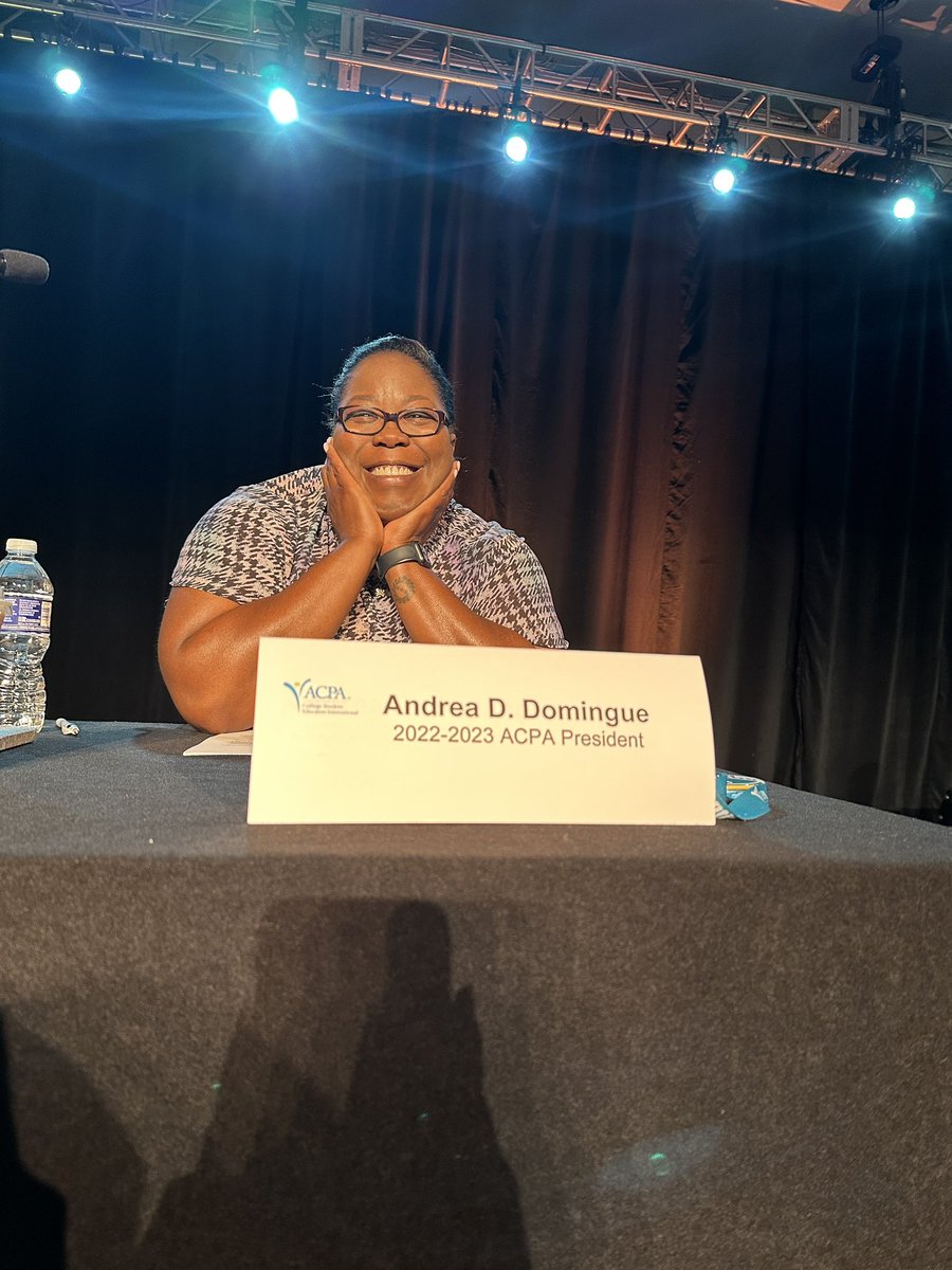 acpaprez's tweet photo. ACPA23 Annual Business Meeting is called to order! 
Join for the meeting and Presidential Transition in the Marriott Grand Ballroom ✨

 #ACPA23  #nola #BoldlyTransformingHigherEducation #DreCPA #FindConnection #BuildMomentum #CreateTheFuture https://t.co/GR5Rm8bw69