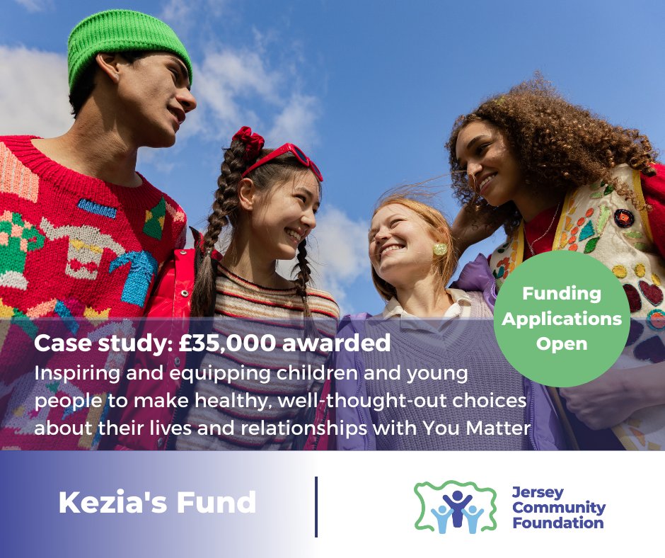 Do you run a charity or group that supports the mental health of children and young people? If so, you could be eligible for funding with Kezia's Fund. APPLY for funding by 4 June 2023 by following this link: jerseycommunityfoundation.org/.../kezias-fun… #KeziasFund #communityfoundation #jerseyci