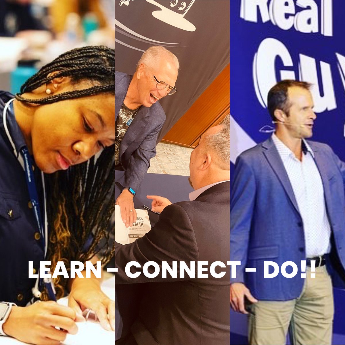 LEARN-CONNECT-DO!! The three action words you need when starting a syndication business. #SOSS2023