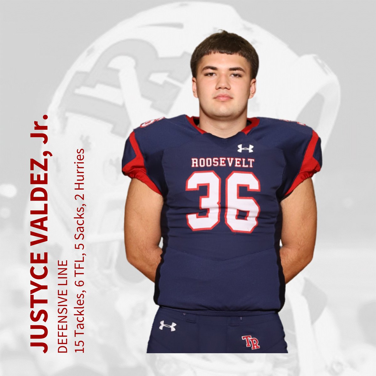 Roosevelt Rough Riders (@trroughriderfb) on Twitter photo TUESDAY SPOTLIGHT- This week's featured <a href="/WeAreTRHS/">Theodore Roosevelt High School - NEISD</a> Rough Rider is junior defensive lineman <a href="/Justyce3v/">๐๐๐๐๐๐ฐ๐ฒ ๐ฉ๐ฎ๐น๐ฑ๐ฒ๐</a>! Justyce was a dependable force last fall and found his way into the backfield on several occasions. Expect him to have a breakout year in 2023! #WeAreTR TUESDAY SPOTLIGHT- This week's featured <a href="/WeAreTRHS/">Theodore Roosevelt High School - NEISD</a> Rough Rider is junior defensive lineman <a href="/Justyce3v/">๐๐๐๐๐๐ฐ๐ฒ ๐ฉ๐ฎ๐น๐ฑ๐ฒ๐</a>! Justyce was a dependable force last fall and found his way into the backfield on several occasions. Expect him to have a breakout year in 2023! #WeAreTR