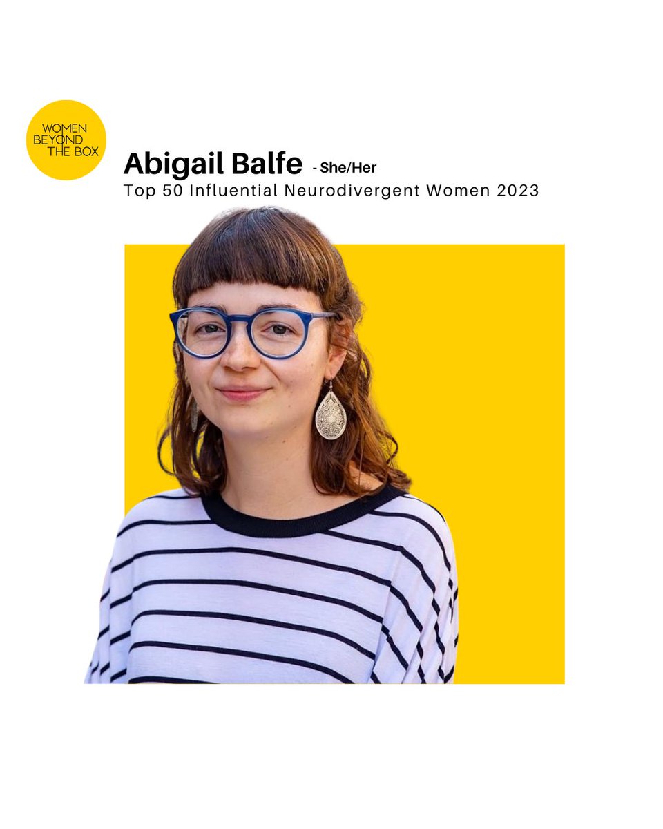 Wow. I’ve made it onto the Top 50 Influential Neurodivergent Women 2023 list! 🤯 The @WomenBeyondBox list is such a fantastic source of inspiration and celebration of ND women and their career paths and I’m very humbled to be part of it 💕🙏 womenbeyondthebox.com/abigailbalfe/