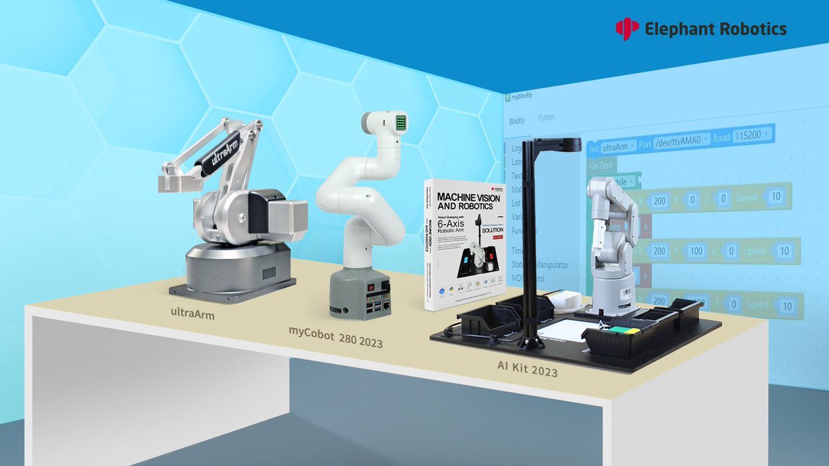 uploadebs's tweet image. #ElephantRobotics Unveils New Desktop #EducationalRobots for 2023 dlvr.it/SlcQpz