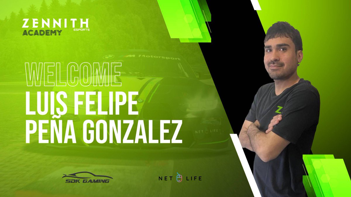 ⚫️🟢 ZENNITH ACADEMY 🟢⚫️ 

Seguimos con las nuevas incorporaciones, hoy presentamos al tercer piloto de nuestra Zennith Academy.

Damos la bienvenida a <a href="/FelipeP89648669/">Felipe Peña 🇪🇦🇨🇴</a> 

#GASKNOCK #KRYPTONITE <a href="/NetLifeGaming/">NetLife Gaming</a> <a href="/SDK_GAMING_/">SDK Gaming</a>