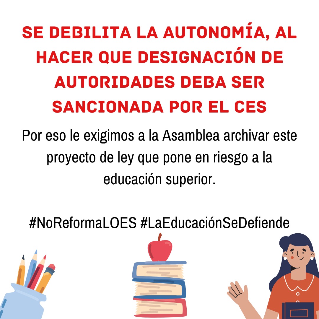 #NoReformaLOES #LaEducaciónSeDefiende