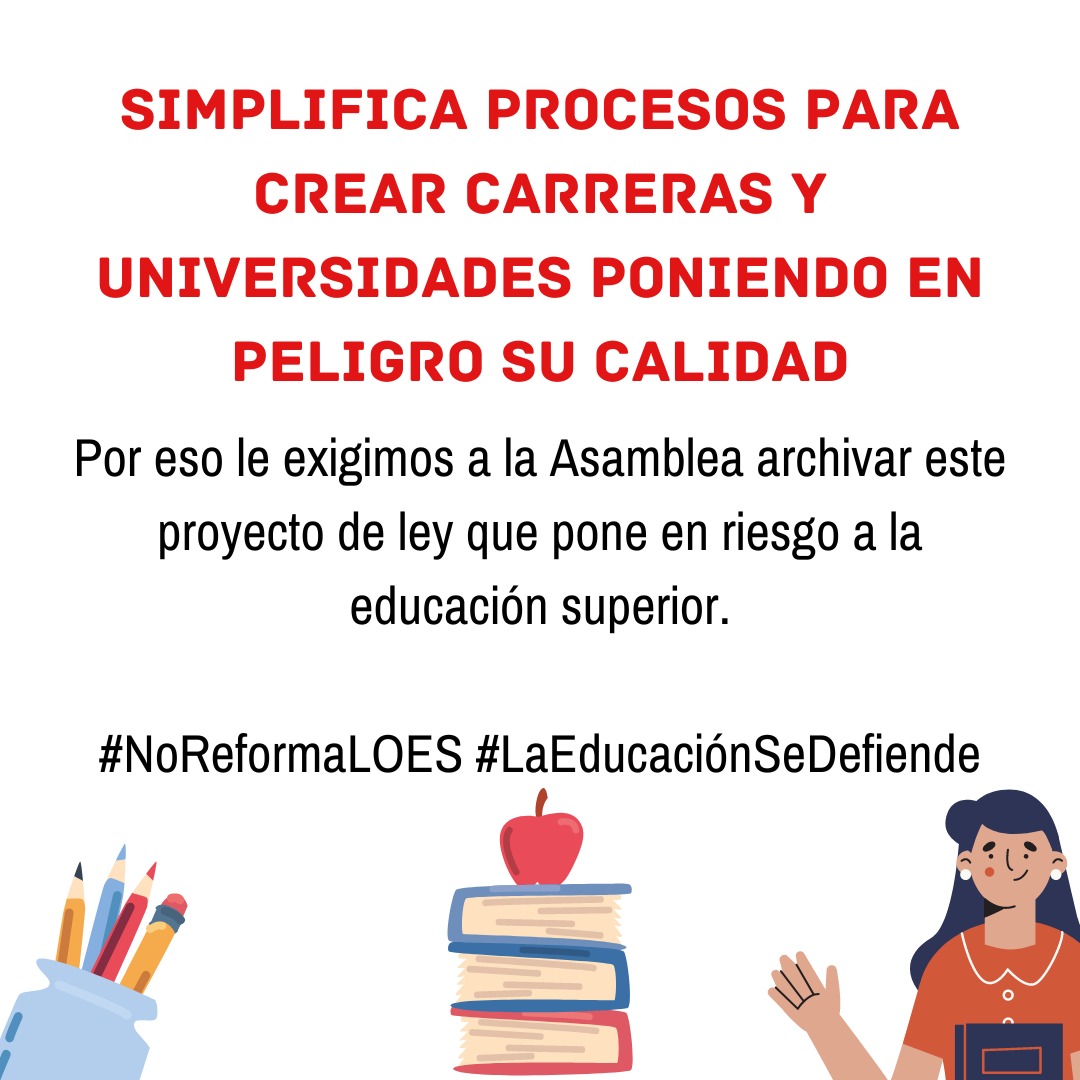 #NoReformaLOES #LaEducaciónSeDefiende