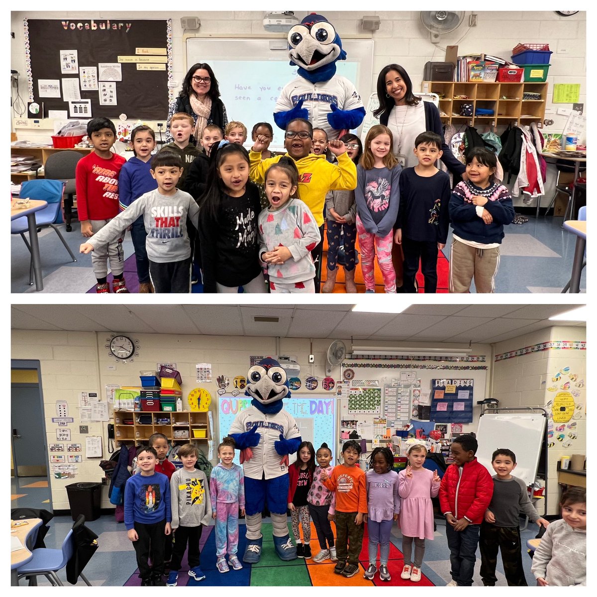 MartinezReading's tweet photo. @CherryLaneES had a special visit from Boulder Bird today to get us ready for the Boulder’s Reading Challenge! Don’t forget to keep track of the minutes you read at home from now until 4/16! @nyboulders https://t.co/3xCfApBAOJ