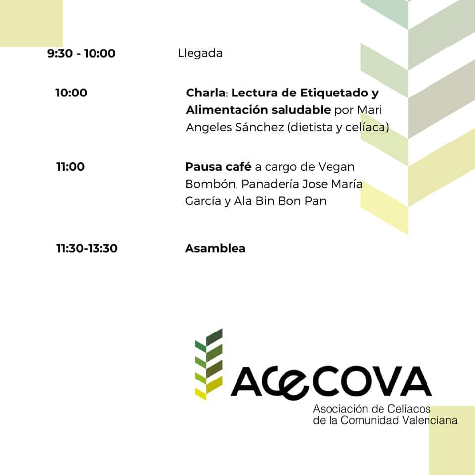 Acecova's tweet photo. Os recordamos que el próximo sábado 1 de abril (a las 9:30h en primera convocatoria y a las 10:00h en segunda convocatoria), #ACECOVA va a celebrar su Asamblea Anual, a la que están convocados todos sus asociados.
Toda la información en... https://t.co/zevCmqqce2
@FACEceliacos https://t.co/IPLPEZh2um