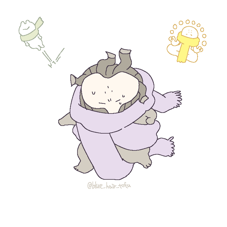 「 」|青髪ヘッドホンのイラスト