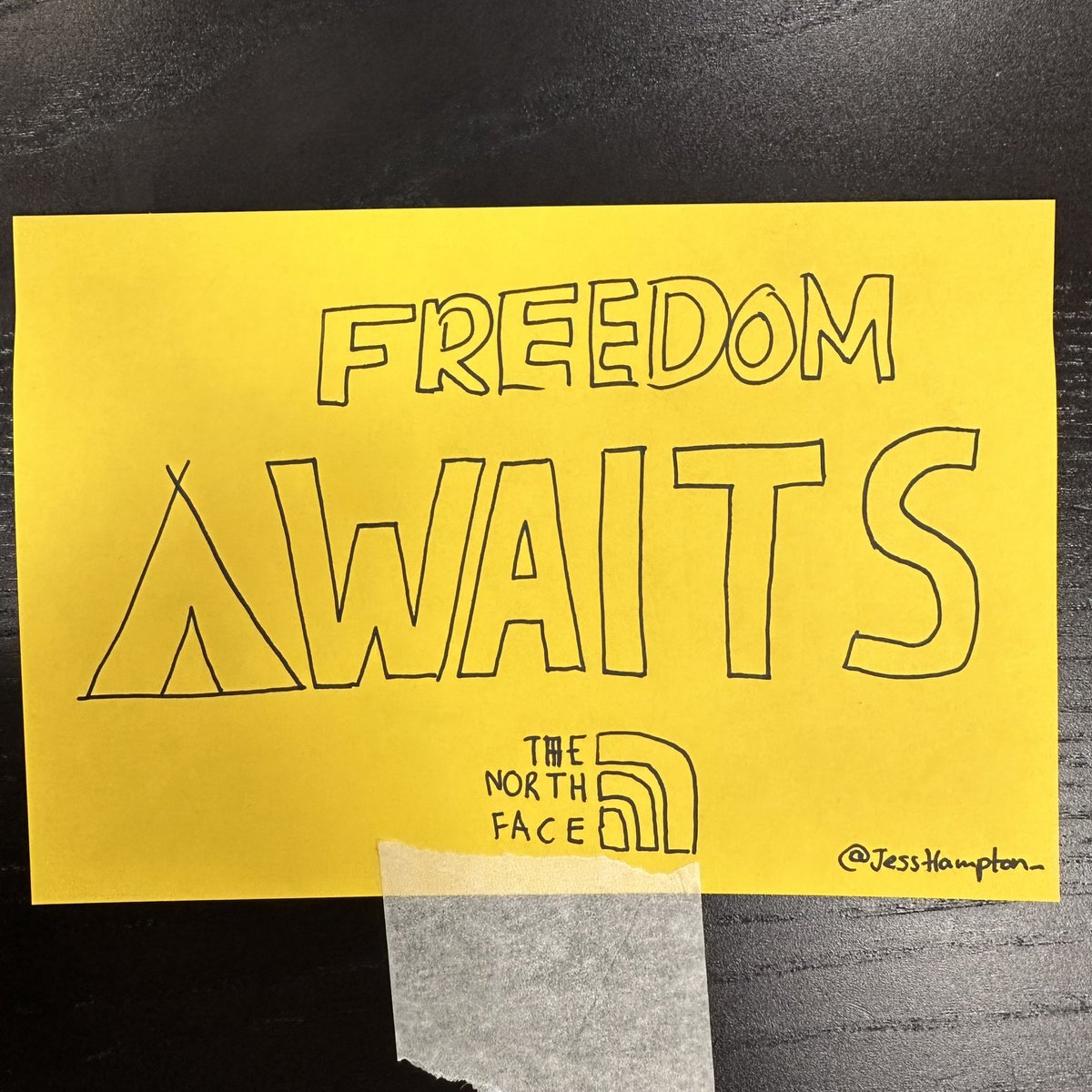 JessHampton_'s tweet photo. @OneMinuteBriefs 

Create posters to advertise #Tents https://t.co/qCpTvbOJJF