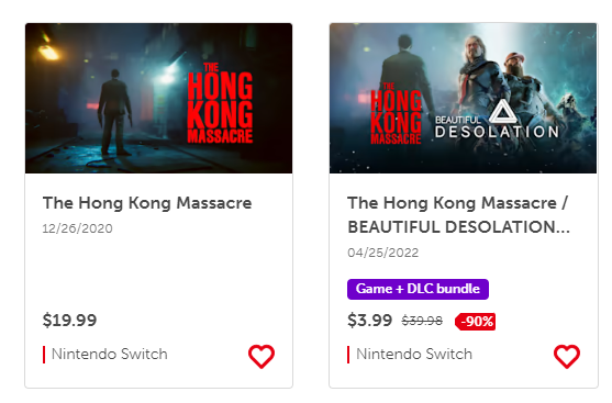 JohannAffendy's tweet photo. those who saw #JohnWickChapter4 are probably looking to play #TheHongKongMassacre (as name dropped by the director during an interview).
PSA: the game is full priced on switch, but extremely cheap in a bundle with #BeautifulDesolation. https://t.co/FdsCzefmRZ