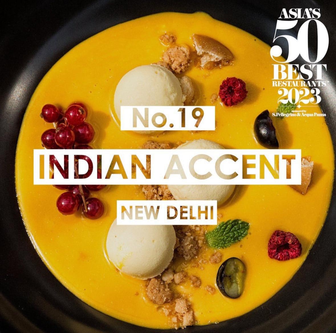 No. 19 in Asia! 10th consecutive year to be in Asia's 50 Best! Proud @Indian_Accent @IndianAccentNYC @shantanumehrotr @RijulGulati @TheWorlds50Best @AcquaPanna @Sanpellegrino #asias50best #Worlds50Best #resortsworldsentosa
