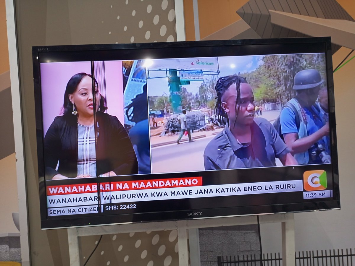 NyangePatience's tweet photo. This morning, I was delighted to be hosted by @MKapombe on @citizentvkenya in regards to the recent attacks on journalists &amp; the state of the nation.

All of us at @AMWIK condemn any form of attacks directed to journalists. We do so in the strongest terms possible.

#AMWIK2023 https://t.co/uavQcCmcoH