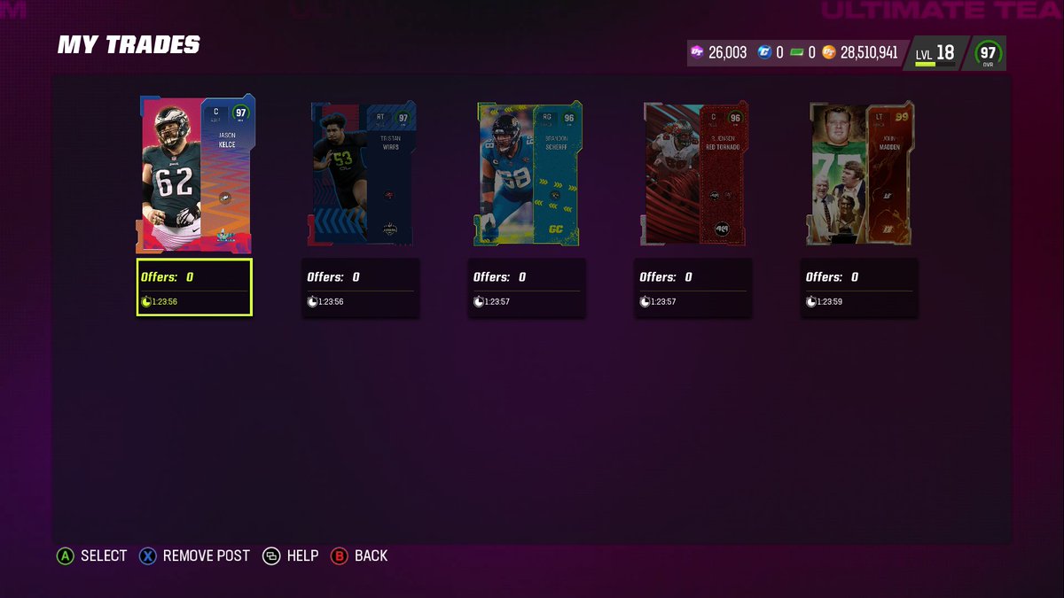 DeadlyTimeline's tweet image. Special O line giveaway 5 Great Offensive line 
Over 1 Mil in value
(Xbox) Only / 1 winner

How to enter 

Rt and Follow Me

- @DeadlyTimeline

Ends on Saturday 04/01/2023

I am Also willing to sell all those cards and buy 1 card over a mil/
