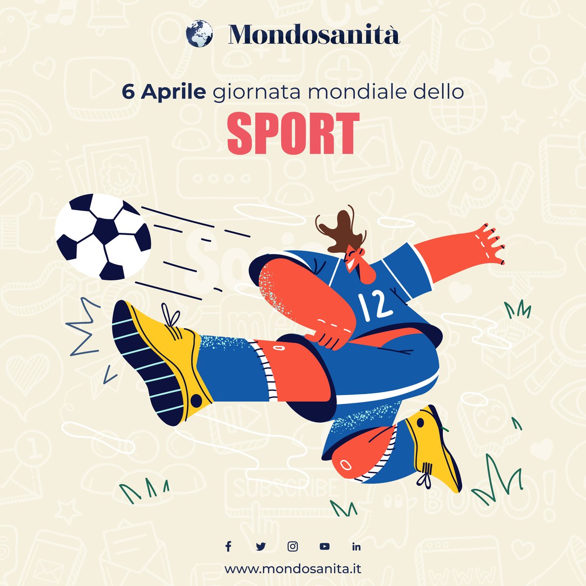 mondosanita's tweet photo. Il 6 aprile è la Giornata Mondiale dello sport per lo sviluppo e la pace. Lo sport è un diritto fondamentale e un potente strumento per rafforzare i legami sociali e promuovere lo sviluppo sostenibile e la pace, nonché la solidarietà e il rispetto per tutti🏀🌎

 #sport #sviluppo https://t.co/ETJXQO7hEh