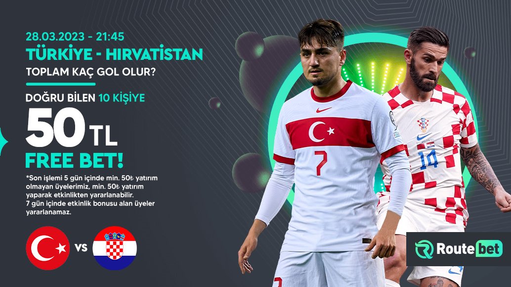 🎁 Türkiye - Hırvatistan maçında TOPLAM KAÇ GOL OLUR doğru tahmin eden 10 KİŞİYE 50₺ FREE BET!💵 

🖐Yatırım Kuralı Görselde
✅Hesabımızı takip et  
✅Kullanıcı adını ve tahminini yazarak RT yap
✅Takip et; <a href="/Terskose00/">Ters Köşe</a>

📱linktr.ee/routelink