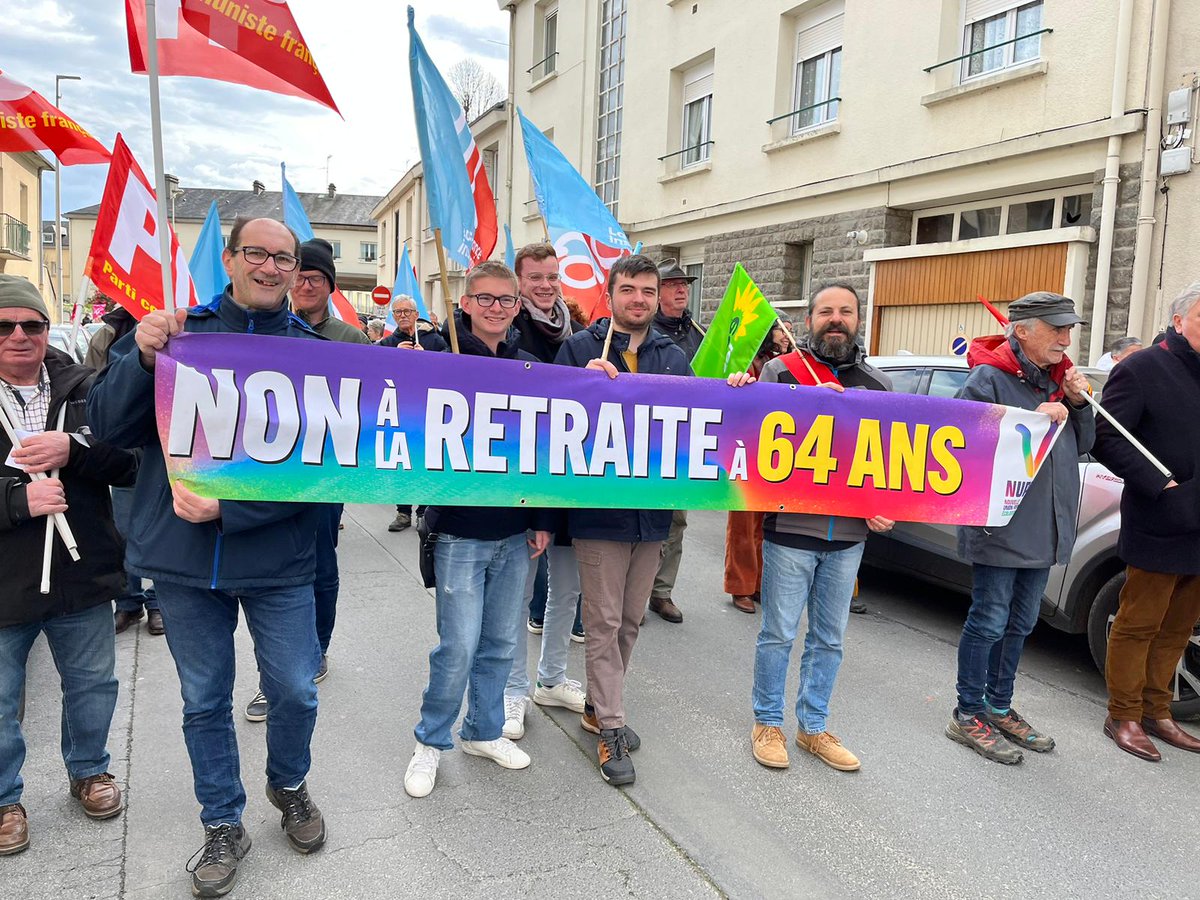 NdieEcologie's tweet photo. 🟢✊ 10ème journée de mobilisation contre la #ReformeDesRetraites 

L'opposition contre ce projet injuste et inutile se poursuivra jusqu'au retrait ! 
#Normandie #greve28mars #manif28mars https://t.co/9EYi6ByHhi