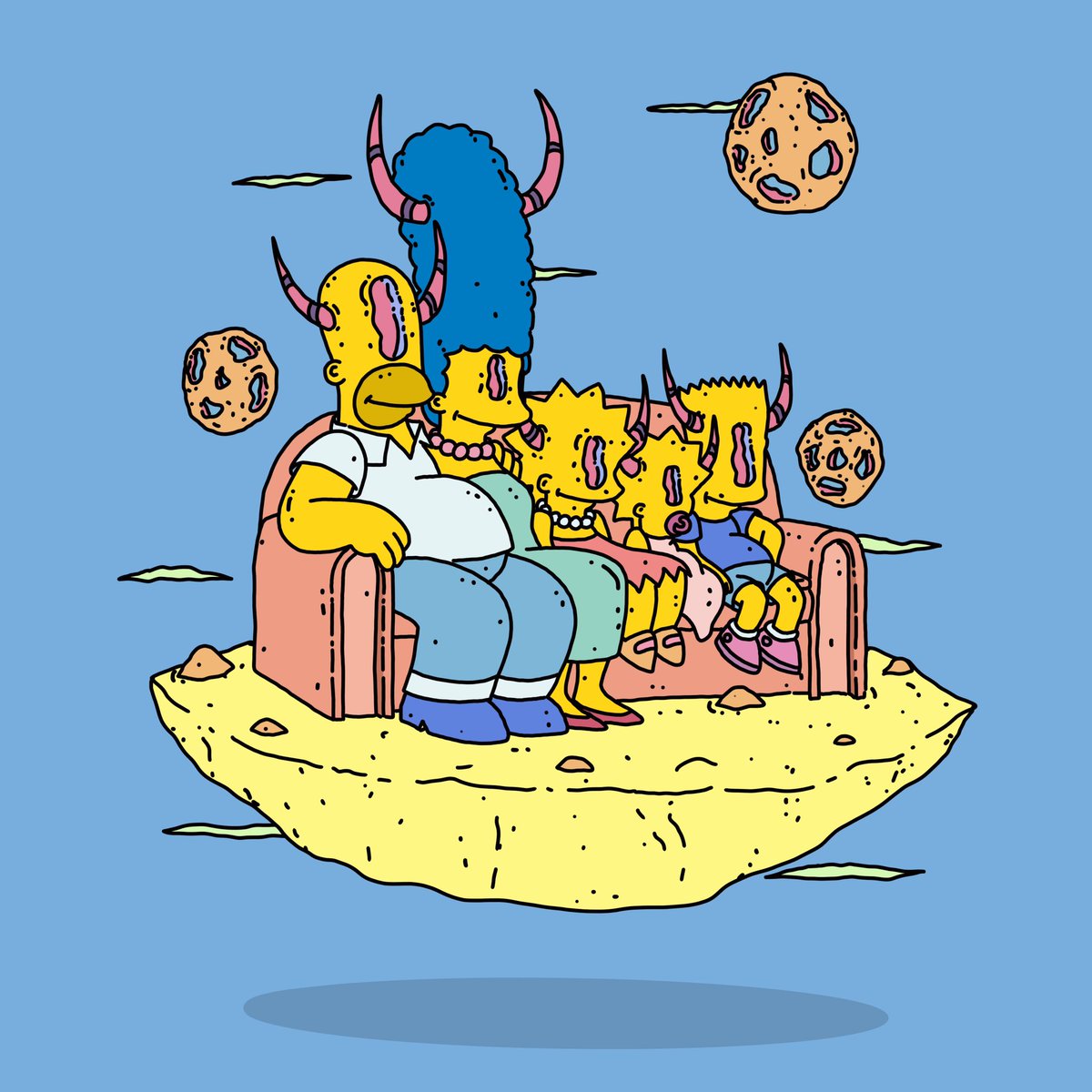 erdinnandus's tweet photo. Simpson Family
Homer, Marge, Lisa, Maggie, and Bart.
#WeirdCreatures #simpsons #simpsonfamily https://t.co/2tu0VZ2rID