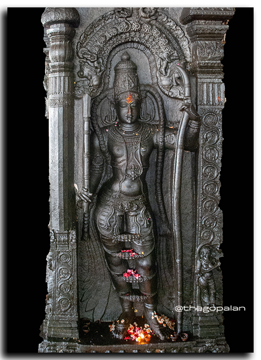 HAPPY SRIRAMA NAVAMI to all my friends who are celebrating it!

This is probably the most beautiful sculpture of Sri Rama in my collection! 

It is in Ramaswamy Temple, Kumbakonam &amp; totally intact!

Zoom in and see the beautiful smile!