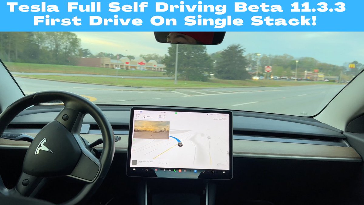 bigcvlogs's tweet photo. Today we tested #Tesla Full Self Driving Beta 11.3.3 in our Tesla #Model3.
We try a 4 lane left turn and take a look at #SingleStack vs. the old #FSD Stack.
So far, 11.3.3 seems to be the best version of #FSDBeta.
https://t.co/teUJTP5sDz
#FullSelfDriving #TeslaFSD #Beta https://t.co/rFPtDLx5JS
