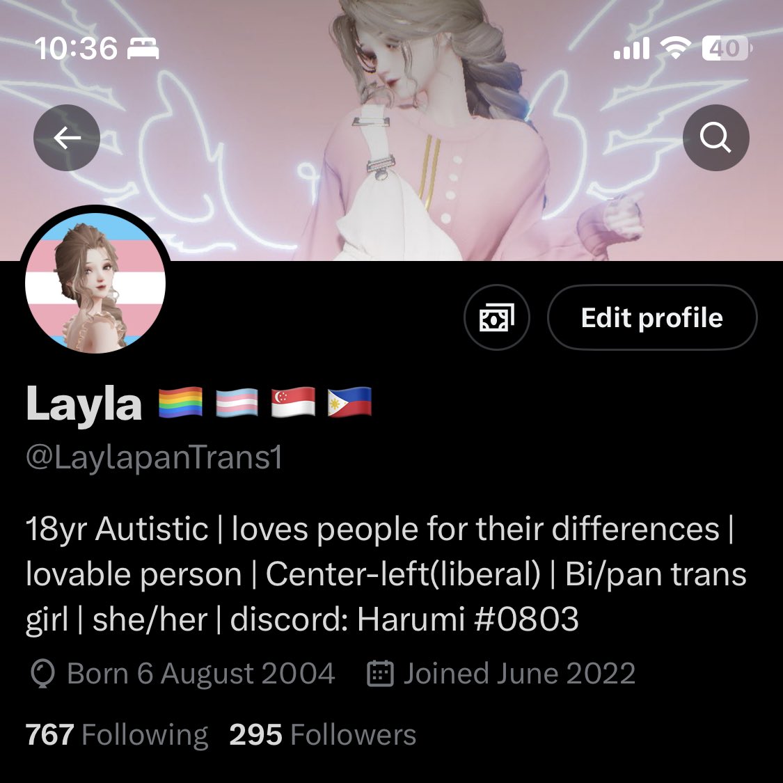 LaylapanTrans1's tweet photo. Just letting you guys know if twitter goes to shit and j can’t access you guys on my For you page here’s my discord you can message me here: https://t.co/n0o6GidOVw