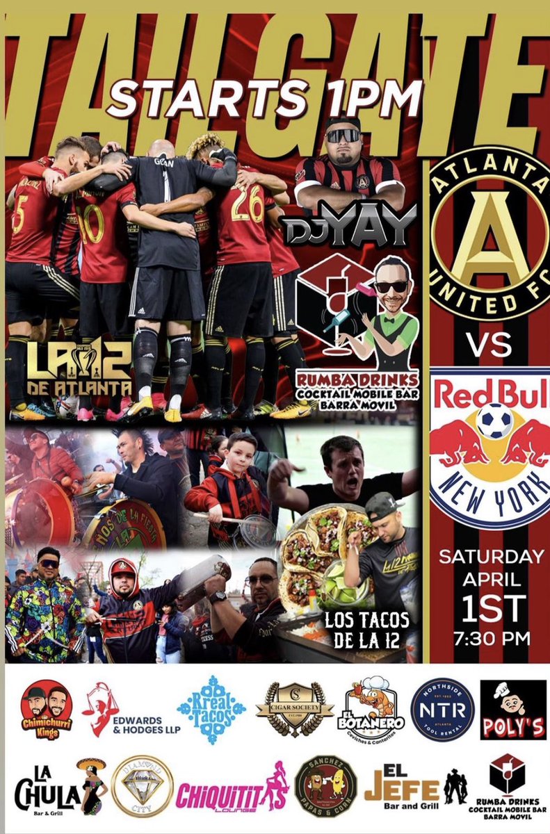 la12deatl's tweet photo. Home Game This Saturday!!!
See y’all soon!!
#
#VamosATL https://t.co/b2HdvOA941