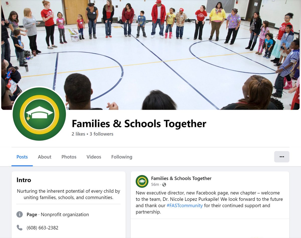 FASTcommunity's tweet photo. UPDATE: We have created a new official Families &amp; Schools Together page on Facebook. Connect with us! 👍 https://t.co/rHZNzMjccx