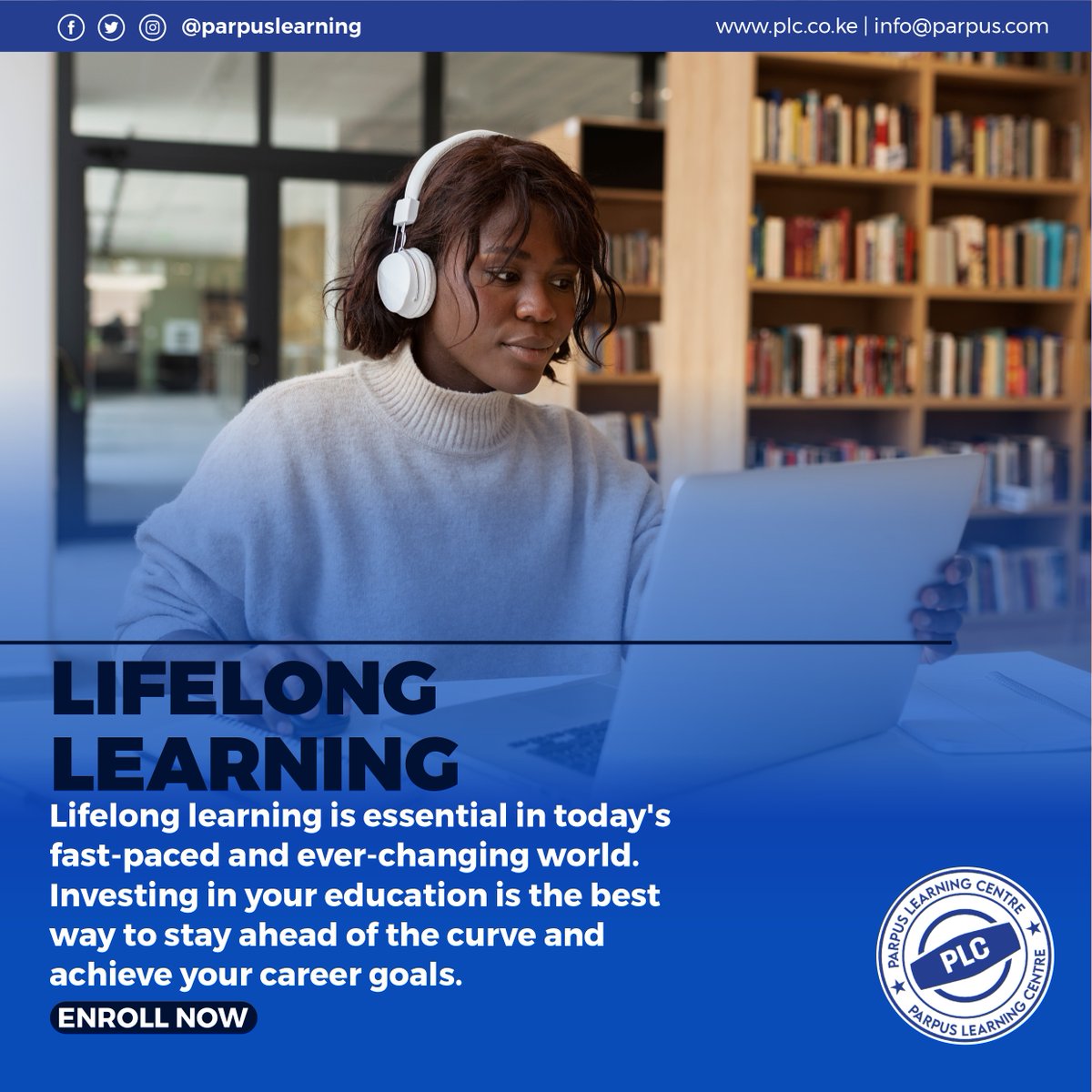 parpuslearning's tweet image. #LifelongLearning is essential in today&apos;s fast-paced and ever-changing world. At PLC, we believe investing in your education is the best way to stay ahead of the curve and achieve your career goals
🔗ow.ly/1n6h50NtrmE
#ParpusLearning #OnlineLearning #ProfessionalDevelopment