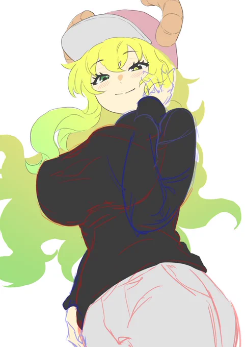 途中のルコアさん 乳が描けなくて諦めたけど折角なので… 