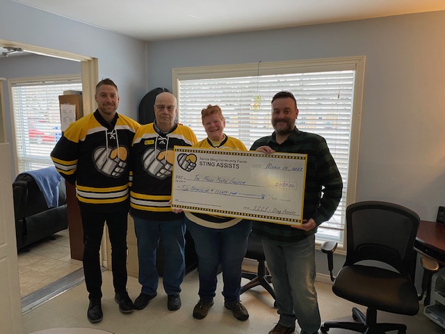 On March 14th, Sting Assists was proud to evenly distribute over $6,000 to the Haven Youth Shelter, Pathways Health Centre for Children and St Clair Child and Youth!