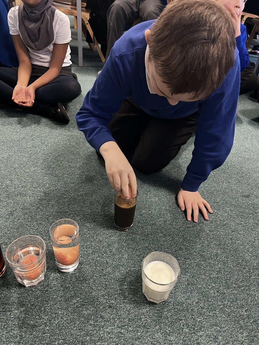 We are using our scientific enquiry skills of prediction and observation this afternoon! We are using eggs as "teeth" and observing what happens to the shell after it has been kept in different liquids... <a href="/foxfield/">FoxfieldPrimary</a> <a href="/ScienceFoxfield/">science@foxfield</a> <a href="/IPAT_Edu/">The Inspire Partnership</a>
