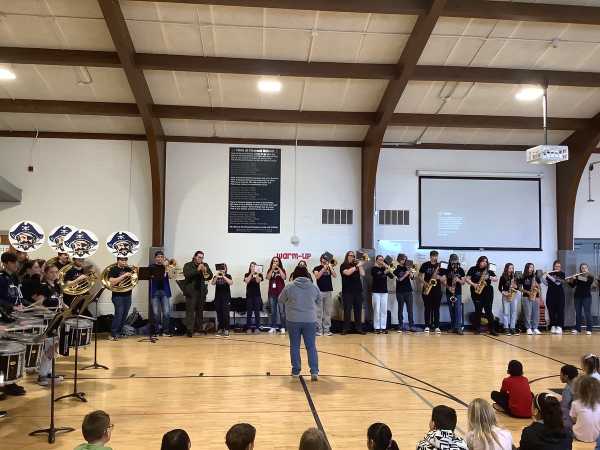 Thank you <a href="/BayPortBand/">Bay Port Band</a> for the amazing prep rally this morning! <a href="/HSSD/">Howard-Suamico Schools</a> <a href="/howard_huskies/">Howard Huskies</a>