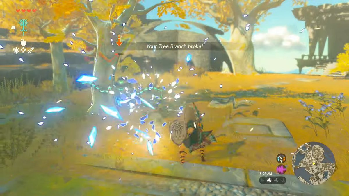 ZeldaUniverse's tweet photo. Weapons will be breakable again in Tears of the Kingdom https://t.co/7DhVzJl0Tw