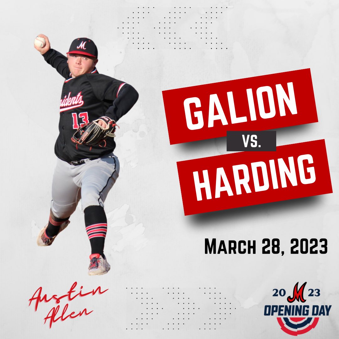 Happy Opening Day! 

Varsity @ Galion. First pitch at 5:15 p.m. 
JV @ Home vs Galion. First pitch at 5:15 p.m.
