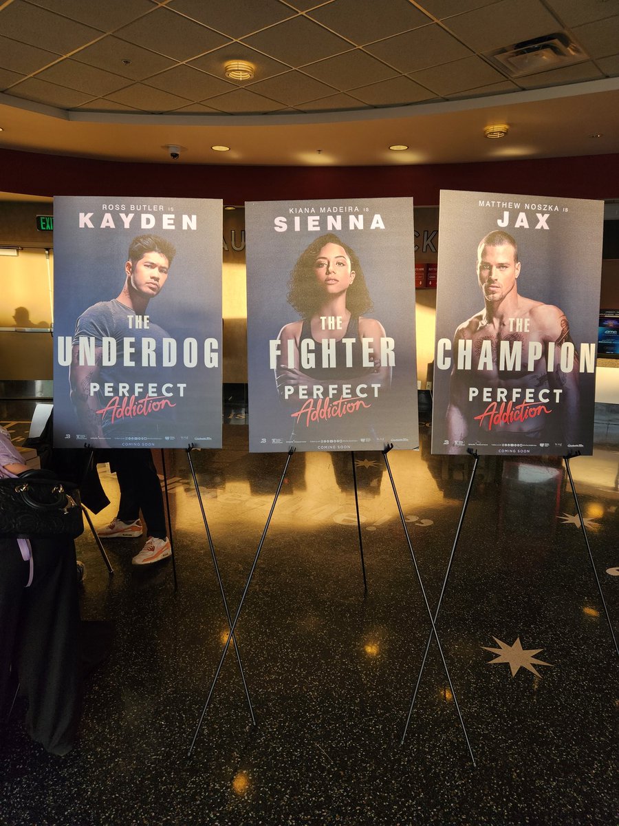 twin_fangirl's tweet photo. Last night, I went to a screening for #PerfectAddictionMovie based on the book by @claudiaoverhere. Loved the film. It had a lot of intense fight scenes and the romance was 😍 Thank you @wattpad for inviting @fangirlish to attend. https://t.co/6fCt2dg7nB