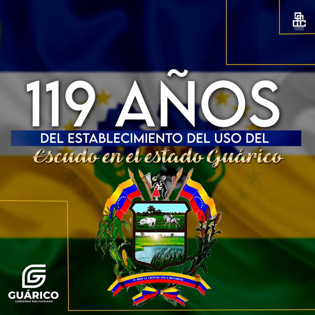 ¡Si amas la libertad, ven a mis pampas! 🏞️

Hace 119 años se estableció el uso del Escudo del estado Guárico, símbolo de la identidad y acervo cultural del poblado guariqueño y representación de la riqueza natural que caracteriza al territorio 🇻🇪

#28Mar