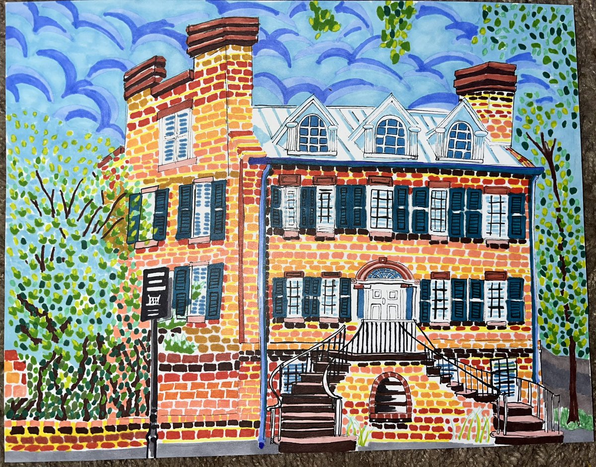 thegreats_ce's tweet photo. This is The Davenport House Museum here in Savannah ga. Where should I draw next?
#architecture #design #wip #copic #admarkers #chartpak #prismacolor #promarker #sharpie #markerart #watercolor #engineering #thedavenporthouse #savannah #scad #ssu #georgia #art #colorful https://t.co/0pHdS1qpvp