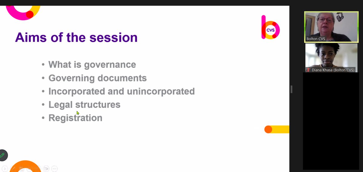 roadtokongo's tweet photo. A screenshot of what this afternoon's workshop on "How to choose the best legal structure for your organisation" covered. Upcoming is the VDN & Forum
https://t.co/YIOYJSCXmH
See you there!
#WeAreHere #WeAreEvolving #BoltonCVS #VCSE #Bolton https://t.co/kEjsgGSKPy