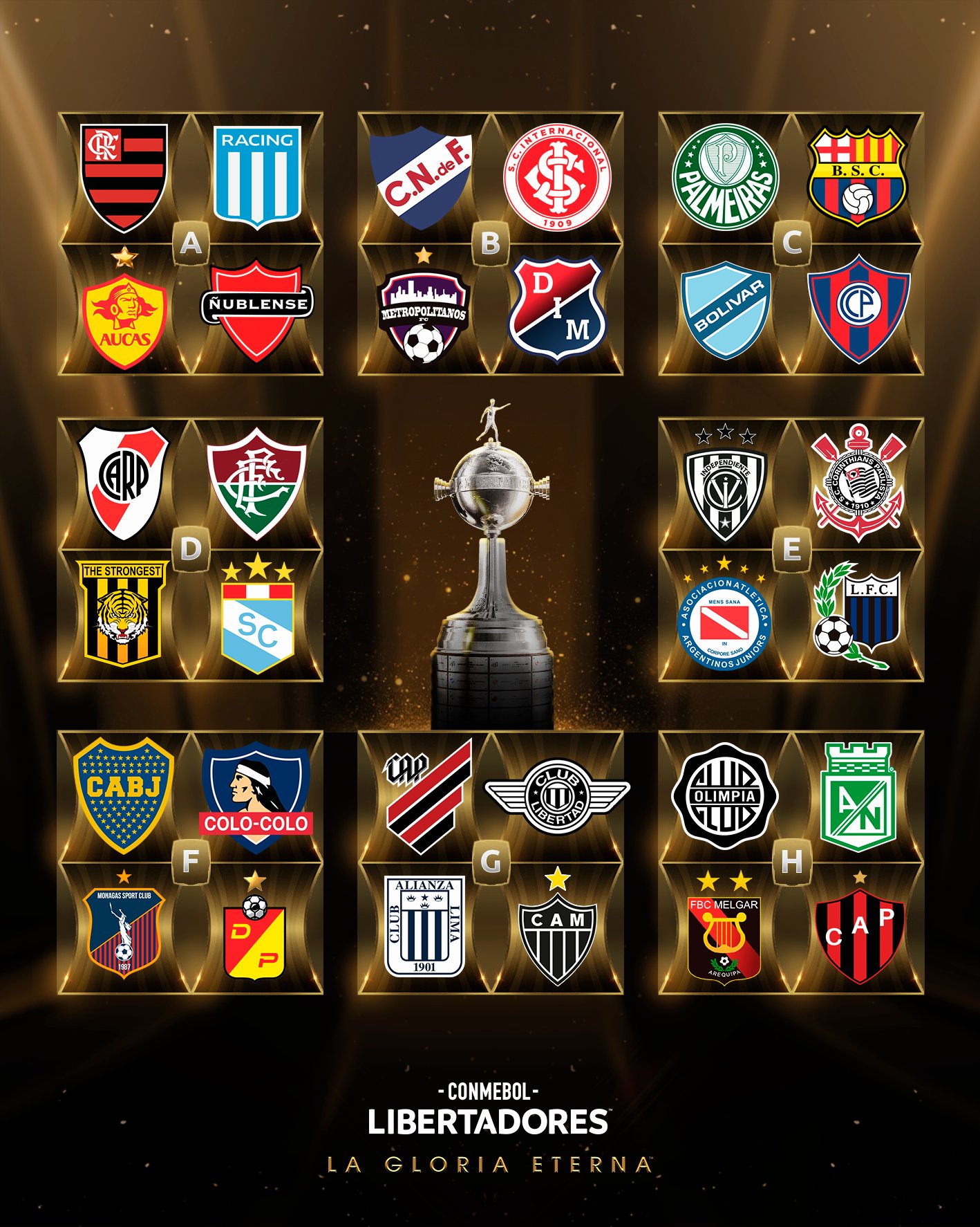 CONMEBOL Libertadores on X: 😍 The CONMEBOL #Libertadores is back! ⭐ The  road to #GloriaEterna begins again! 🤔 Who will lift the Copa this year?   / X