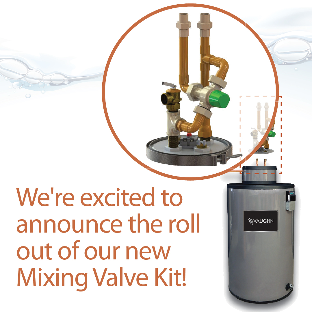 The Mixing Valve Kit, purchased separately from the Featherweight Electric, will allow the customer to achieve the comfort of an 80 gallon tank from a 45 or 55 gal platform.
 
Contractors, add this game changer to your next Featherweight Electric order!  bit.ly/3ldpttr