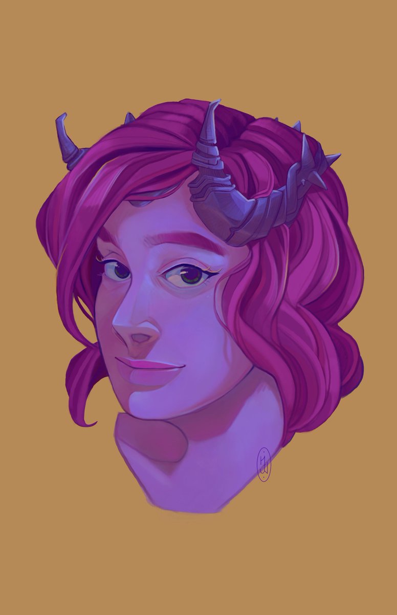 Check out this beautiful #art by <a href="/beatlemworks/">➡️ @superpsychopomp</a> of our Sorcerer, Nora played by <a href="/petulantcobra/">petulantcobra</a> 😍 They're working on a series of portraits for all the characters in our Depths of Adagrine #dnd campaign.

#artists #characterart #dndart #dungeonsanddragons #ttrpgs #artistsontwitter